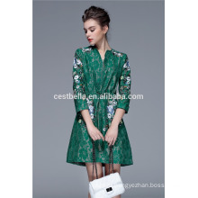 Заказ декоративной вышивкой шаблон дизайна женщин китайский осеннее пальто